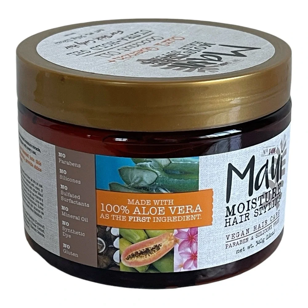 Maui Moisture Ultra Hold Gel Thick Curly Hair 12 oz Curl Quench Coconut Oil New